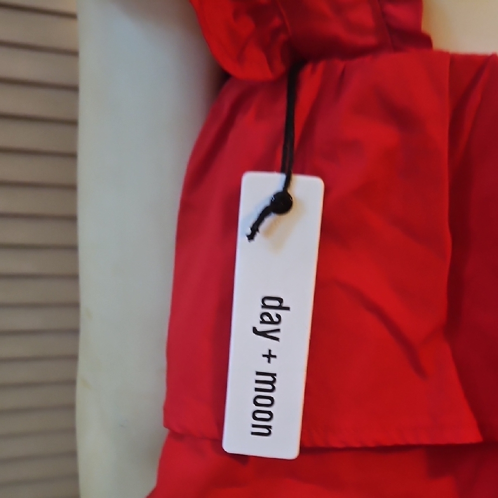 Red Ruffled Women's Jumpsuit - Picture 6 of 8